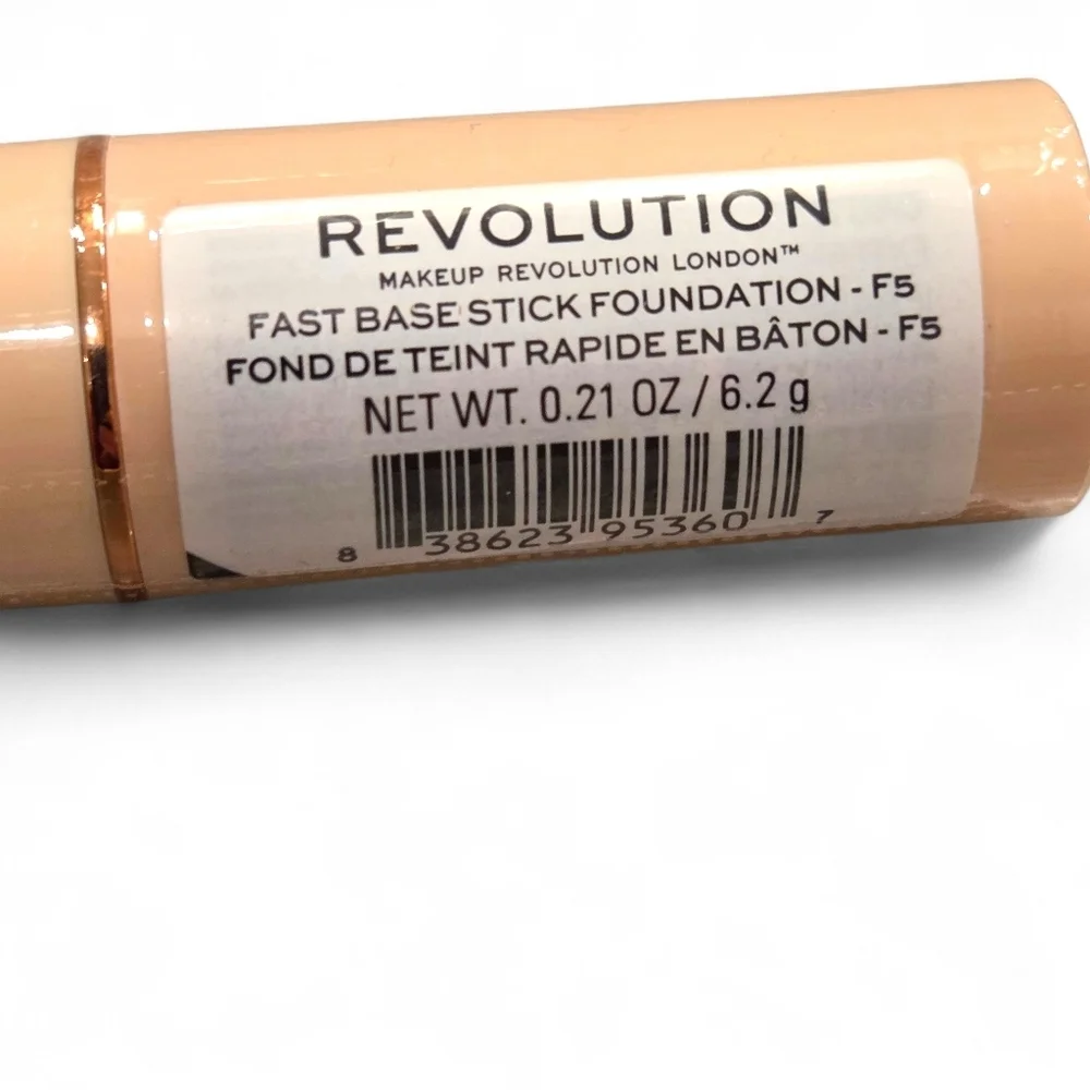 Revolution F5 Fast Base Stick Foundation | Light with Pink Undertone NEW SEALED